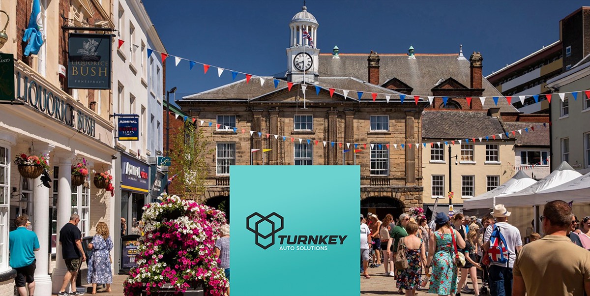 Pontefract Market Place and Town Hall