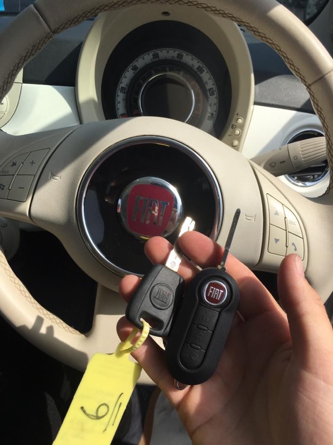 Fiat 500: spare remote key