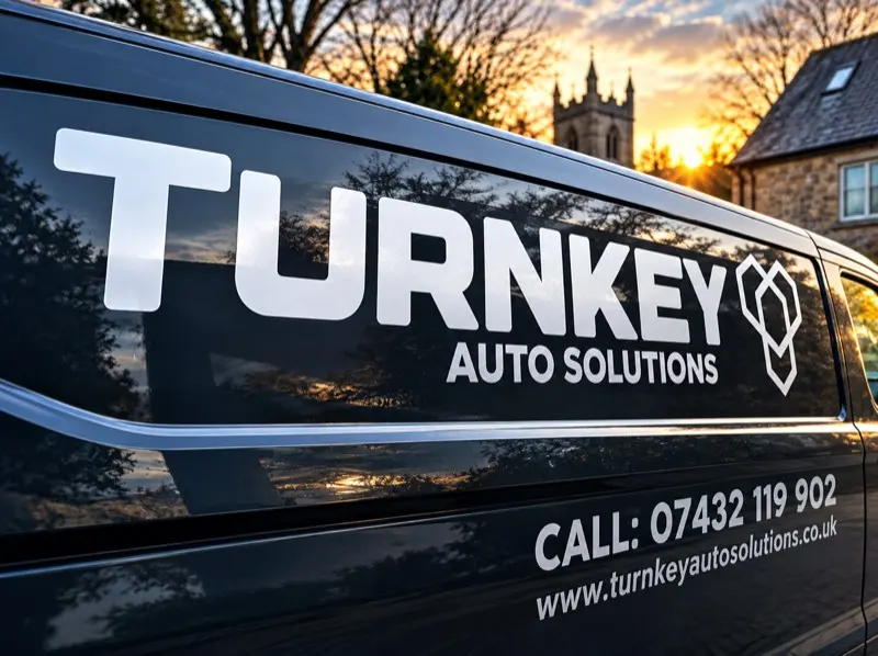 Turnkey Auto Solutions van signwriting